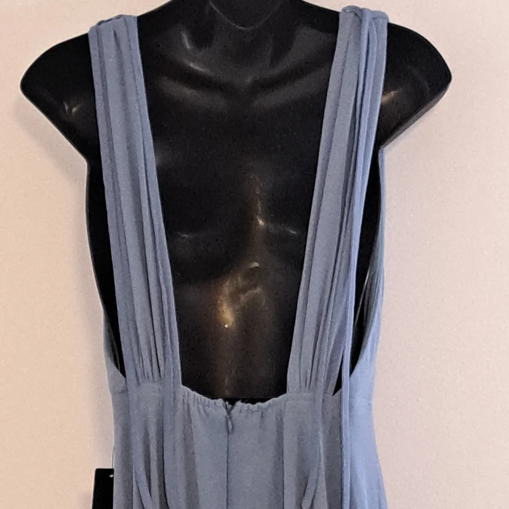 Lulu's Dance The Night Away Slaye Blue Backless Dress Misses Size Medium NWT - Picture 13 of 15